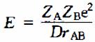 electrostatic interaction force